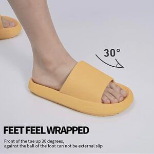 NWOT mustard yellow cloud Slides Size 6-7 (37-38)